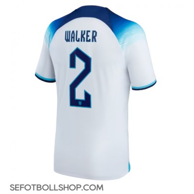 Billiga England Kyle Walker #2 Hemma fotbollskläder VM 2022 Kortärmad
